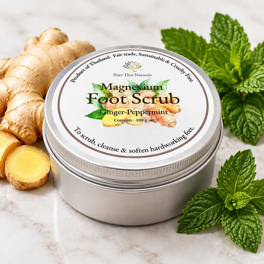 Magnesium Foot Scrub - Ginger Peppermint - 180g