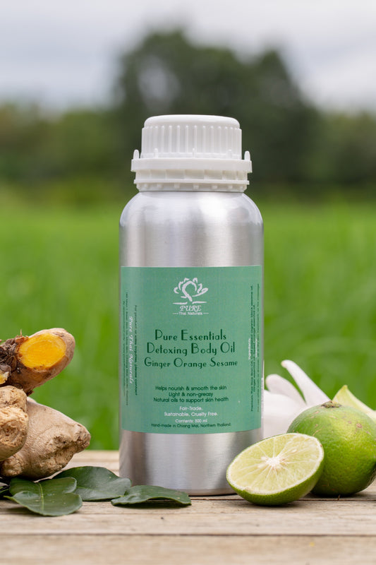 Detoxing Body Oil Ginger, Orange & Sesame 500ml