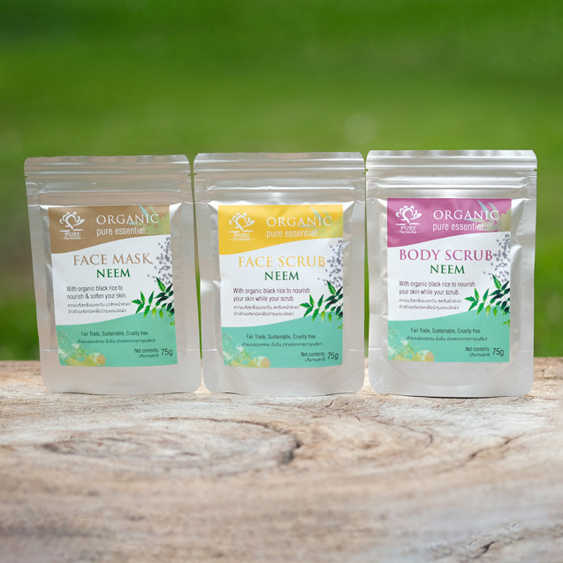 Neem Mask & Scrub Set:  3 x 75g