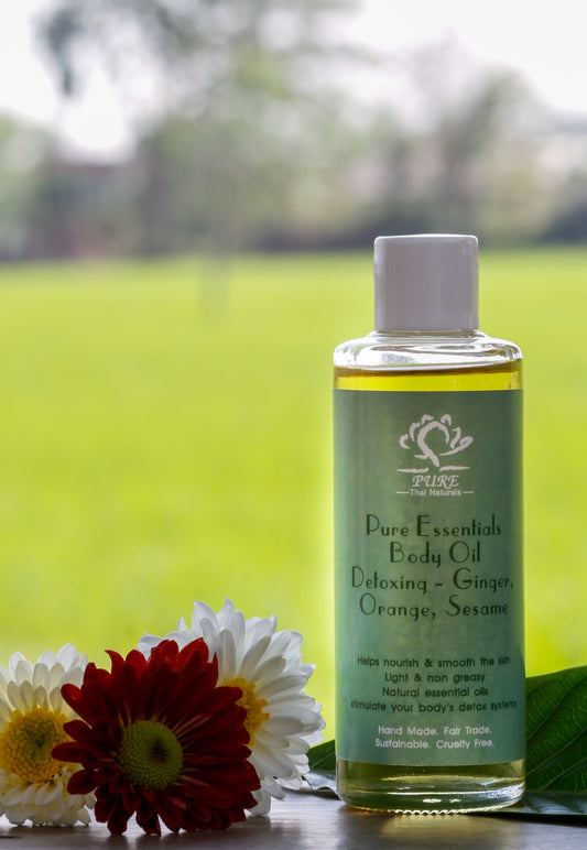 Detoxing Body Oil Ginger, Orange & Sesame 100ml